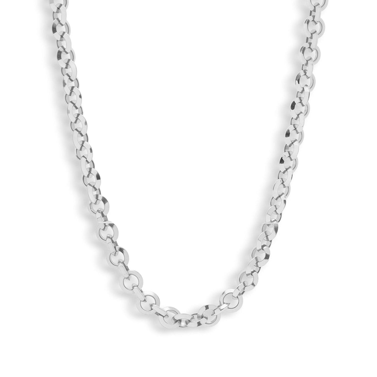 Chunky Round Link Chain Necklace