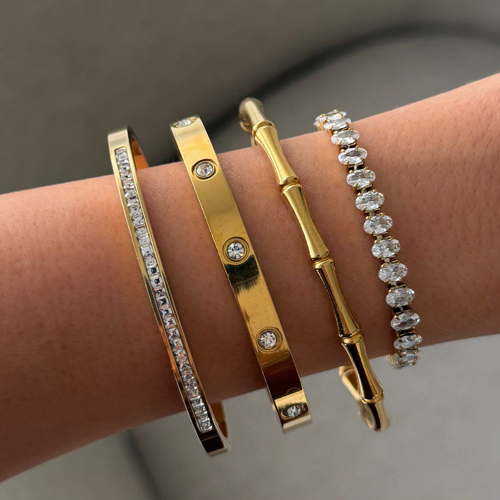 Champagne Stacked Bangle