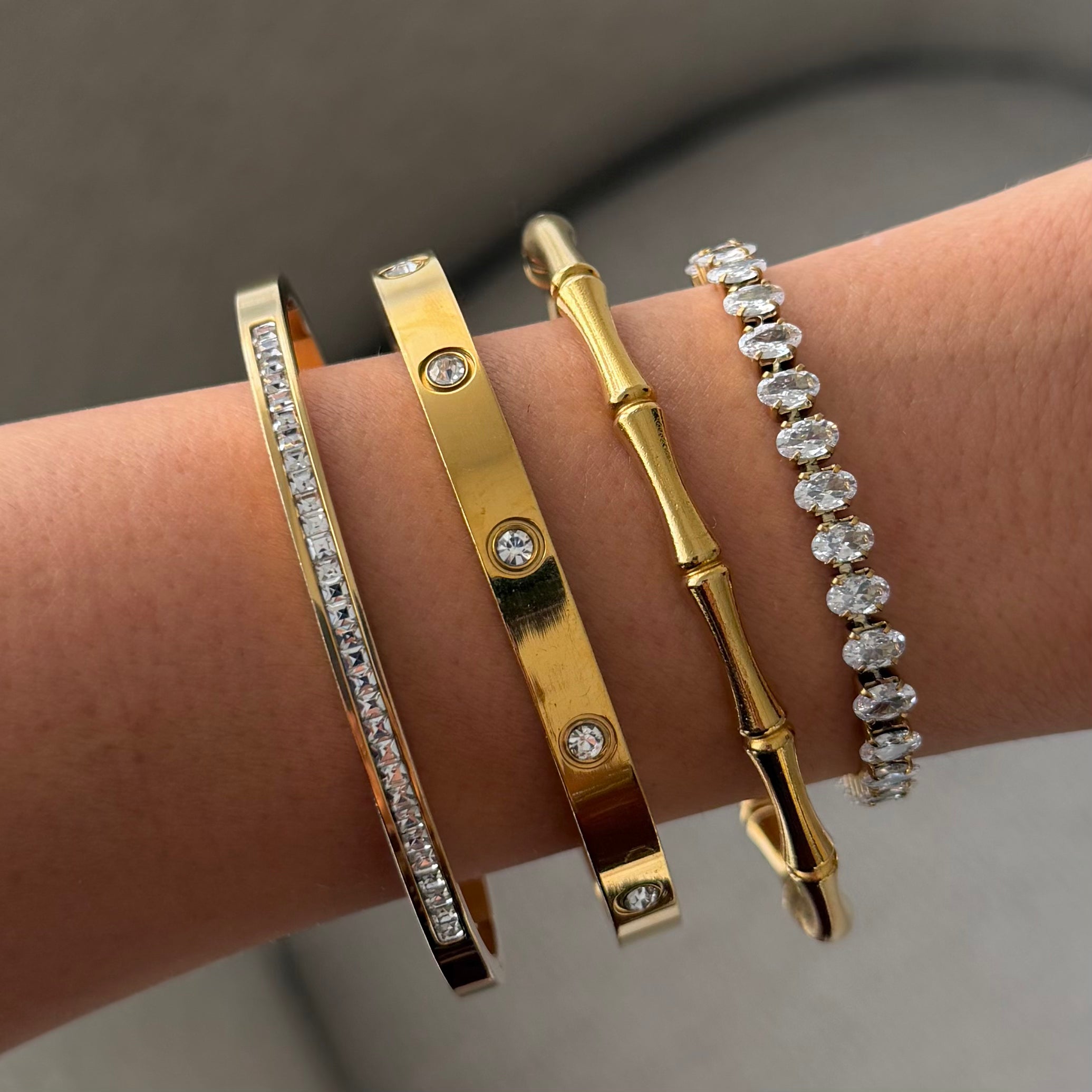 Champagne Stacked Bangle